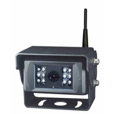 1/3 CCD Wireless Farb-Kamera 12/24V 120° schwarz beheizt mit Audio
